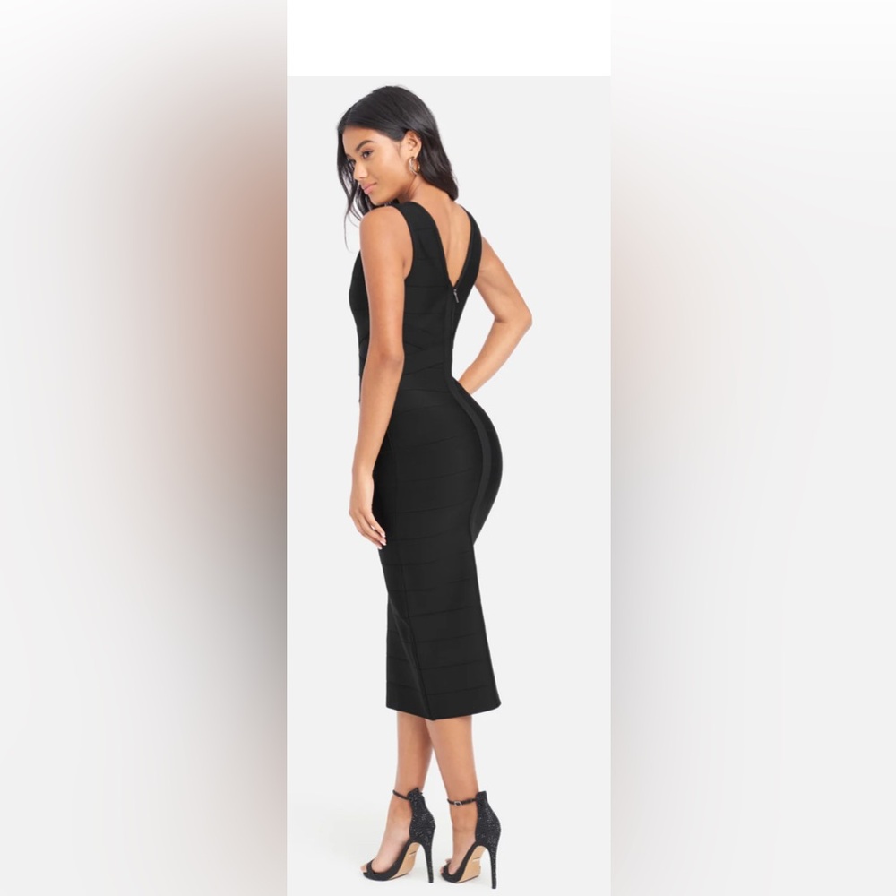 Black Bandage Dress - Bodycon - Picture 2 of 5